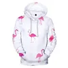 Herrtröjor flamingo rund hals tröja mode trend stil 3d polyester unisex material