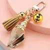 Nyckelringar Kvinnor Böhmenstil Conch Keyrings med Pearl Shell Tassel Pendant Utsökta väskor Key Ring Ornament Seaside Souvenir
