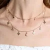 Chains 2023 Vintage Star And Moon Pendant Multilayer Necklace Party Jewelry Accessories For Women Wholesale