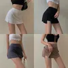 Skirts Tennis Skirt Women High Waist Sexy Girl Tight Bag Hip Short Skirt Summer Sports Culottes split A-line Mini skirt Y2K 230310