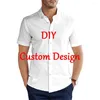 Camisas casuais masculinas Unissex Hawaiian Custom 3D Print Button Mangas curtas/mangas compridas Hawaii camiseta Tops Camisa Masculina