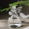 Vaser Creative Angel Glass Vase Ornament Hydroponic Transparent Flower Home Living Room Wedding Table Decor Tools Nordic