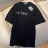 Été Hommes Designer T-shirt Balenciagas Strass Casual Homme Femmes Tees Lettres Imprimer Manches Courtes Top Vendre Luxe Hommes Hip Hop Vêtements Paris Fuu