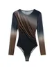 Dwuczęściowa sukienka Klkxmyt Traf Women 2 sztuki Zestawy modne tiulowe nadruk bodysuit bodysuits wysoka talia Związane midi spódnica stroje damskie 230308