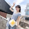 Evening Bags Contrasting Color Canvas One-shoulder Messenger Bag Korean Harajuku Student Fashion Trend Handbag