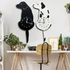 Horloges murales horloge Design moderne chien créatif acrylique avec balançoire queue pendule Style nordique décor à la maison montre