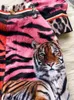 Pontas de duas peças de duas peças Designer de verão Tiger Suits