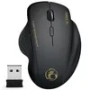 Bezprzewodowe mysie ergonomiczne komputer myszy Mysz PC Musy z odbiornikiem USB 6 przycisków 2,4 GHz Myszy bezprzewodowe 1600 DPI dla laptopa