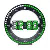Relógios de parede 3D Relógio digital LED Night Glow Round Round