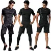 Mens Tracksuits Sportswear Gym Fitness Tracksuit Running Set Compression Basketball Underwear Tights Jogging Sports Duits Clothes Dry Fit 230309