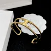 Women Fashion Bangle Casual Golden Silver Letters Bracelets For Lovers Wedding Engagement Anniversary Party Designers Luxurys Jewelry