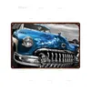 Classic Cars Metal Painting Sports car Poster Car Repare Metal Plaque Vintage Garage Retro Tin Sign Man Cave Metal Wall Decor Personalized Art Decor Size 30X20CM w01