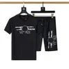 ESS2023 Summer Mens Tracksuits Sportswear Fashion Brand Jogging T-Shirt Suit Street Beach Shorts Ladies Leisure XK09