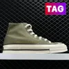 Chucks 캔버스 캐주얼 신발 올스타 70 남성 여성 신발 플랫 클래식 하이 스타 플랫폼 스니커즈 하이 블랙 화이트 양피지 다크 루트 플랫 스니커즈 패션 부츠 부츠