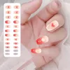 False Nails 1 Set Beautiful Removable Heart Shape French Extended Artificial Nail Faux Pearl Fadeless Decorative