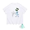 T-Shirts Men Designer White T Shirt Casual Fashion Loose Short T-shirt famous high street clothes Geometric printed shirts men women new clothes size s-xl balck white