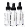 Storage Bottles Clear 30ML Glass Bottle For E Liquid With Childproof Cap And Droppers 1 Oz Vial