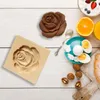 Baking Moulds 2023 Wooden Cookie Cutter Mold Press 3D Cake Embossing Tools Rose Flower Gingerbread Biscuit Stamp Bakery