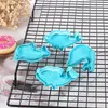 Moules de cuisson Vente 4p Enfant Dauphin Biscuit Moule De Coupe Fondant Gâteau Décoration En Plastique DIY Outils