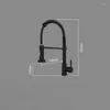 Kitchen Faucets Black Faucet Vessel Sink Mixer Tap Spring Dual Swivel Spouts And Cold Water Pull Down Bathroom