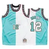 Maglia da basket Ja Morant S-XXL 2022-23 Uomo Donna Maglia da città giovanile blu bianco nero verde