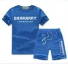 2024 in serienmäßiger Designer Kinder Kleidung Sets T-Shirt Hosen Set Branddruck Kinder 2 Stück reines Baumwollbabys Mädchen Fashion 9901ess