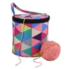 Sacs de rangement Portable Sac de laine Fil Crochet Crochets Voyage Tricot Organisateur Seau DIY Broderie Couture Accessoires Sacs à mainStorage