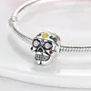 2023 New Halloween Skulls Ghosts Charms Plata De Ley 925 Mummy Cross Pendant Original Fit Pandora's Bracelet DIY Jewelry