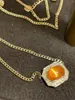 Chains LR Fine Jewelry Solid 18K Gold Nature Garnet Fanda 3.18ct Diamonds Pendants Necklaces For Women Holiday's Presents