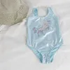 Une pièce coeur paillettes bébé filles une pièce maillot de bain enfant maillot de bain 3-8 ans fille enfants Simming costume maillots de bain pour enfants