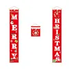 Juldekorationer marknadsföring! COUPLETT BANNER PORCH SIGN DOOR Family Party Mall Holida Hanging Decoration Supplies
