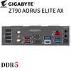 Carte mère LGA 1700 Gigabyte Z790 AORUS ELITE AX DDR5, prise en charge des séries 13e et 12e génération, CPU D5, 128 go, 7600MHz, mémoire PCIe 5.0, nouveau