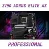 Gigatbyte Z790 Aorus Elite Ax WiFi LGA1700 Anakart DDR5 7600 (OC) MHZ Z790 Ana Pano Desteği Intel 12. 13. Gen PCLE5.0 Atx