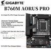 Gigabyte B760M AORUS PRO LGA 1700 carte mère Intel 13th i5 13600KF prise en charge du processeur DDR5 128GB 7600(O.C.)MHz carte mère de bureau nouveau