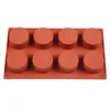 Silicone Mold Cake Pastry Baking Round Jelly Pudding Soap Form Ice Decoration Tool Disc Bread Biscuit Mould Baking Mold