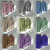 S-5XL Womens Tracksuits 2022 Autumn Cotton Linen Shirt Hög midja plus storlek Slacks Two Piece Set