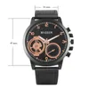 ساعة Wristwatches Business Watch for Men Premium Leather Quartz مع الأرقام العربية ، واطلب هدايا الذكرى السنوية العظيمة إلى صديقها للزوج