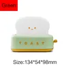 Night Lights Bread Maker LED Light USB Charging Dimming Bedroom Children Timing Sleeping Lamps Fun Switch Mood Toast