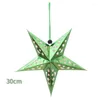 Decorazioni natalizie Anno 2023 Colore 30 cm Pentagramma laser stereo Buon albero per la decorazione artigianale regalo domestico