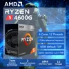 AMD RYZEN 5 4600G R5 4600G 3,7 GHz 6-kärnig 12-thard CPU-processor 7nm L3 = 8m 100-000000147 Socket AM4 SEALED och med den svalare