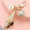 Key Rings Dames Bohemia -stijl Conch Keyrings met Pearl Shell Tassel hanger Prachtige tas sleutelring ornamenten Seaside Souvenir