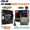 ASUS TUF Gaming B550M Plus WiFi II płyta główna AMD NOWOŚĆ RYZEN 7 5700X AM4 CPU KIT COMBO MICRO-ATX 128 GB M.2 Tablica główna