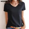 Women's T-Shirt Women Short Sleeves T-shirt Bottoming Shirt Round Neck or V Neck Shirt Black White Solid Color Top Homewear T-shirt