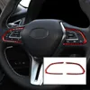 Steering Wheel Covers 2 Pieces Carbon Fiber Button Cover Decal Sticker For Q50 Q60