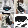 Waist Bags Trendy Street Shoulder Bag Unisex Chest Tool Travel Crotch Color Feather Print Pattern Series Cycling