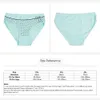 Calcinha feminina FUNCILAC Briefas de algodão feminina Sexy Ladies Panties Big Size Mid-Rise Women Roufe-Roufe