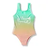 Pieces 2023 3-16 anos Girls Swimsuit Brand Novo verão Girls One Piece Swimwears Meta