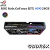 マザーボードASUS ROG STRIX GEFORCE RTX 4090 24GB GDDR6XグラフィックカードPCI Express 4.0 21 Gbps 384ビット2550 MHz Argb Desktop GPU