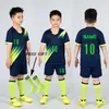 Running Sets Boys Football Jersey Tracksuit Child Soccer Sports Uniforms Kids Play Ball Sportswear Kits Vest Children's Football Suit Socks 1 230309