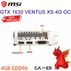 MSI GTX 1630 VENTUS XS 4G OC Placa De Vdeo 4GB GDDR6 12000MHz Support Desktop CPU Motherboard Video Card Pre-sale Product New